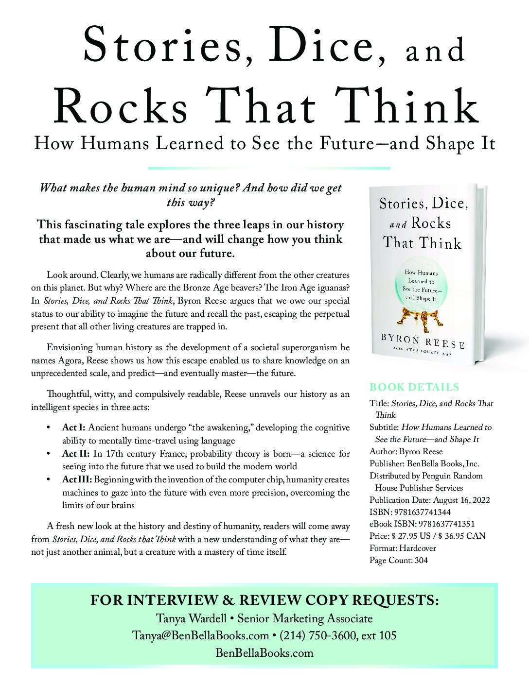 Stories, Dice, and Rocks That Think_Press Kit